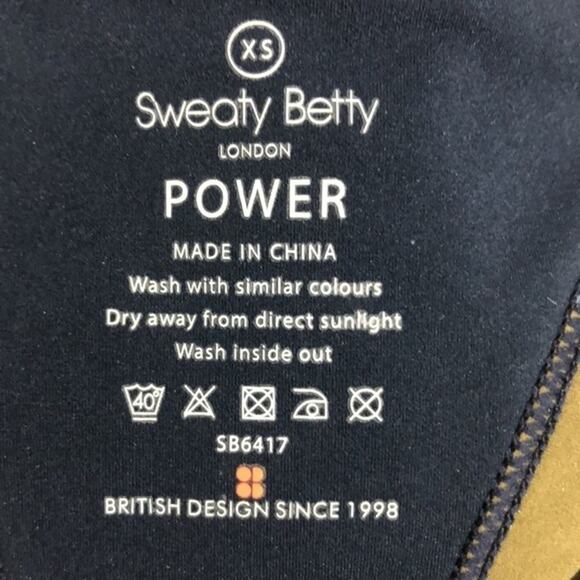 Sweaty Betty Power Frame Racerback Sports Bra in Green Paper Leaf Print XS NWT - Picture 9 of 10